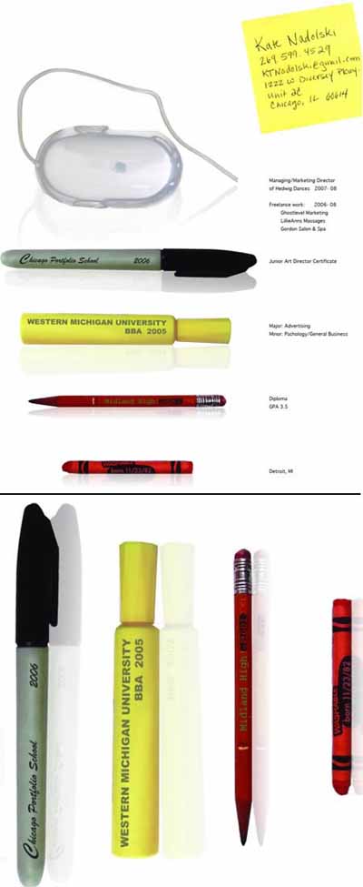 pencil graphic resume