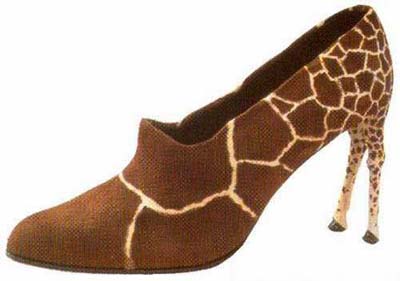 giraffe skin heels 