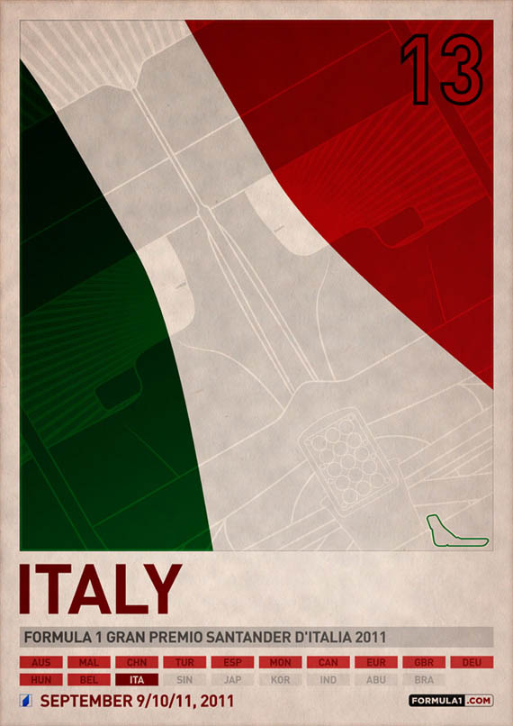 formula 1 poster - Itali