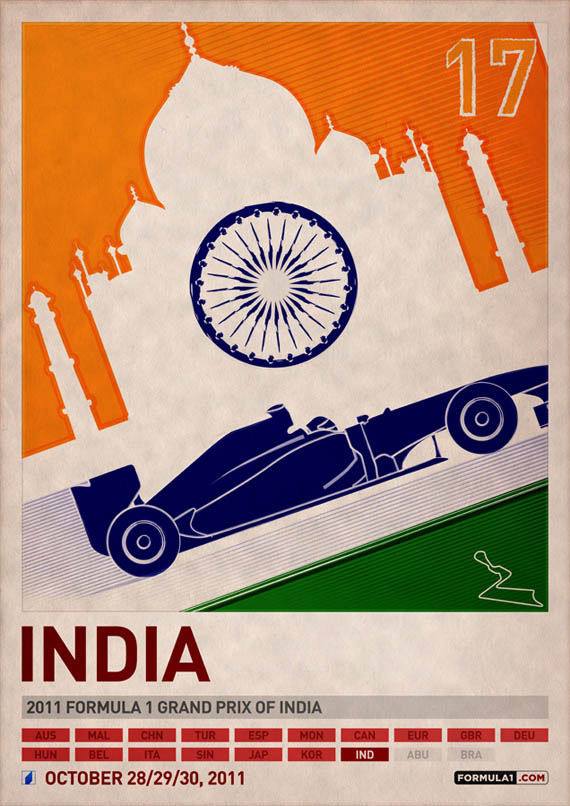 formula 1 poster - India