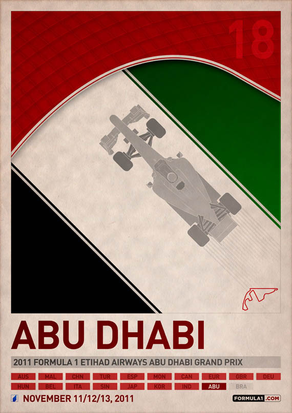 formula 1 poster - Abu Dhabi