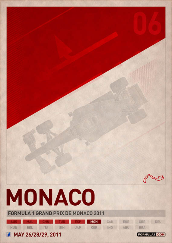 formula 1 poster - Monaco