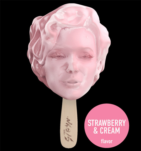 ice cream bentuk kepala orang 2