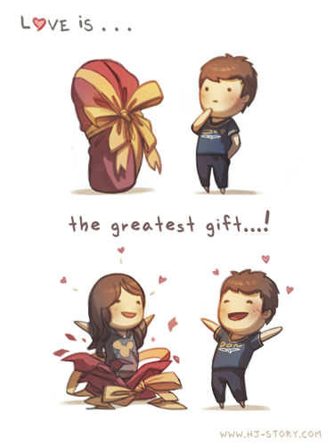 cinta adalah hadiah paling bermakna
