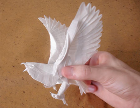 origami burung helang