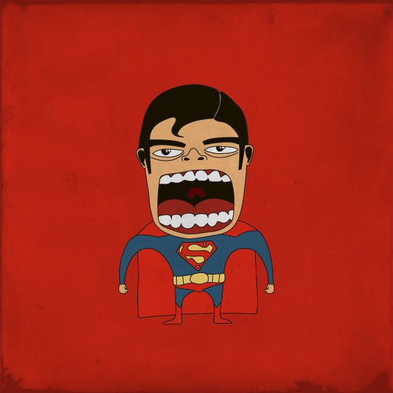 superman menjerit