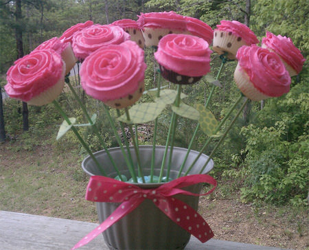 Cupcake roses