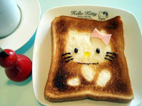 hello kitty toast