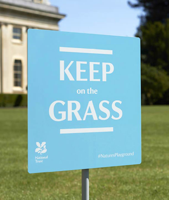 keep on the grass