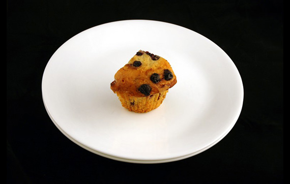blueberry muffin: 72 grams=200 calories