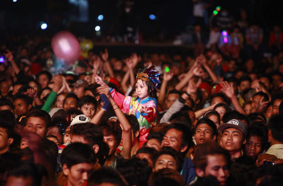 sambutan tahun baru di Yangon Burma