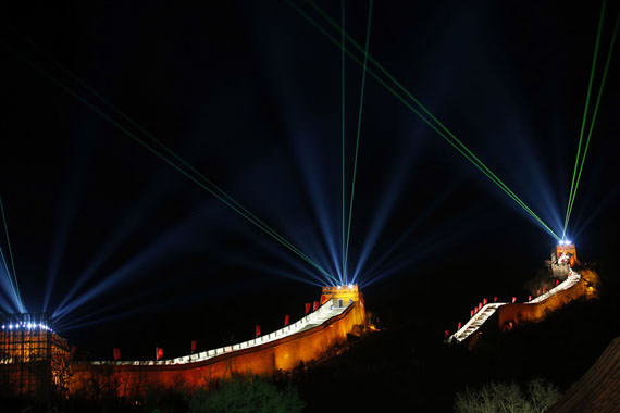 sambutan tahun baru di tembok besar China