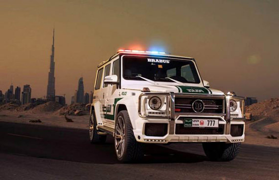 Kereta polis Dubai - Brabus B63S-700 Widestar (modified Mercedes-Benz G63 AMG)