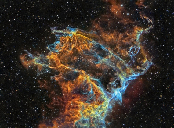 Veil Nebula Detail (IC 340) oleh J P Metsävainio (Finland)