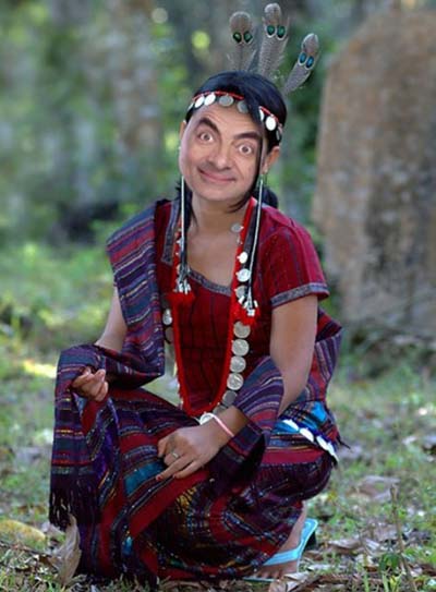 Mr-Bean- red indian