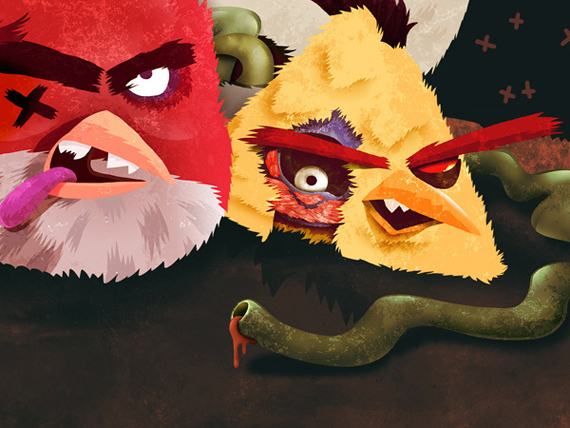 Angry Zombie Birds 8