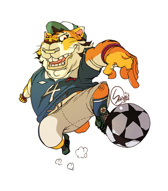 Harimau main bola sepak