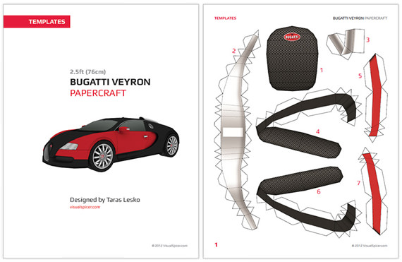 template bugatti veyron