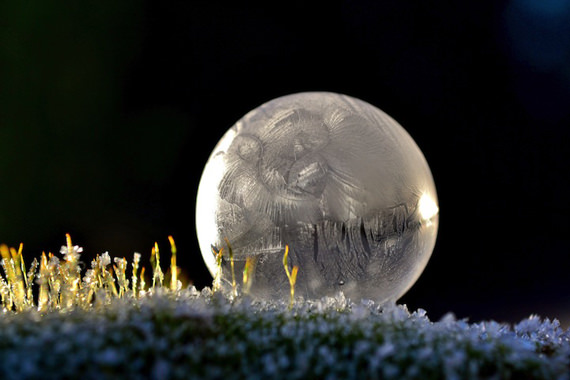 frozen in a bubble