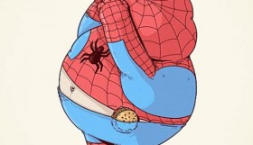 spiderman gemuk